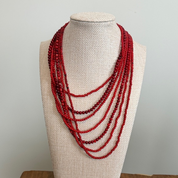 Jewelry - Red Beaded Necklace